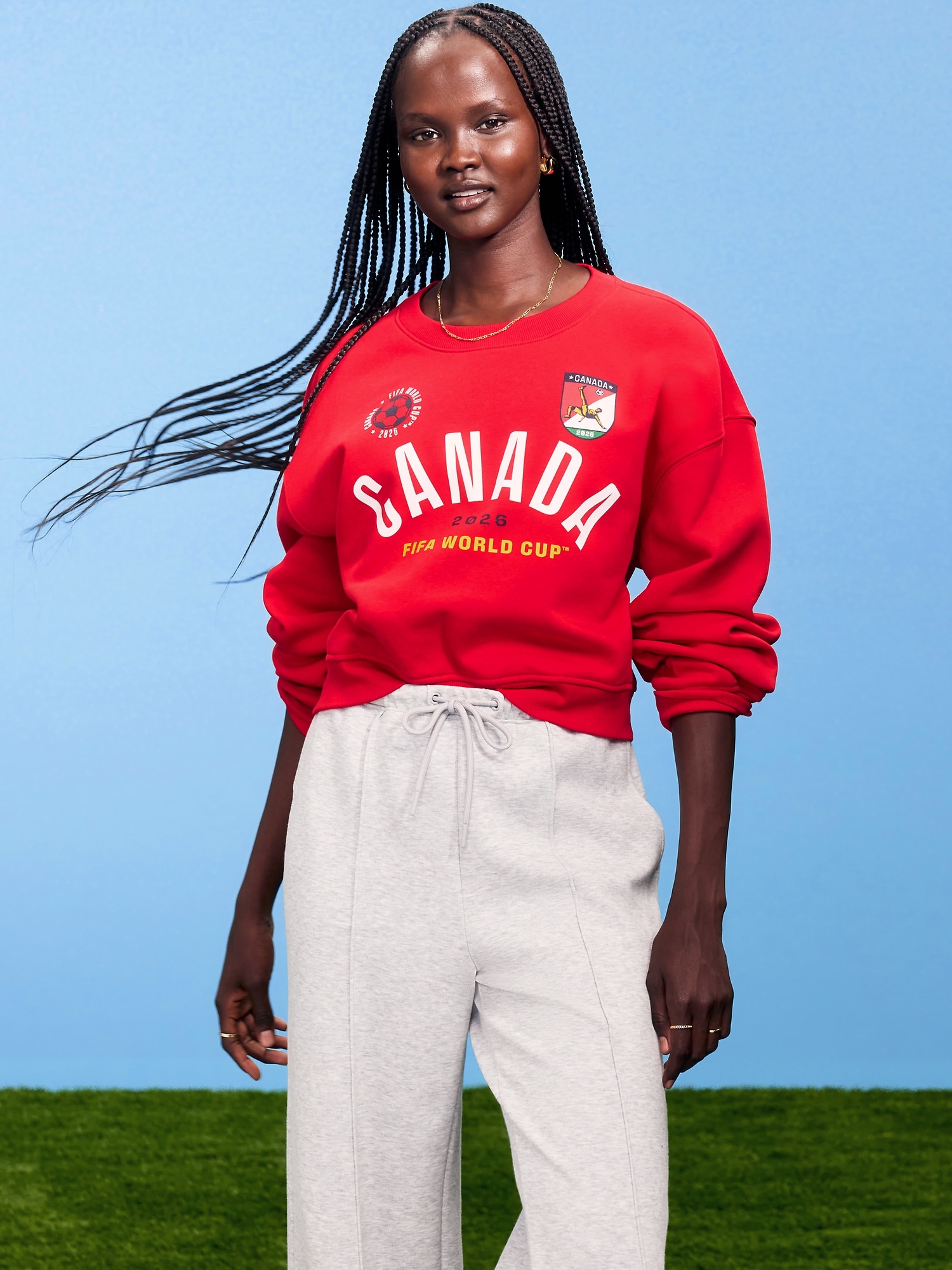 FIFA World Cup 26™ Canada Oversized Graphic Sweatshirt for Women