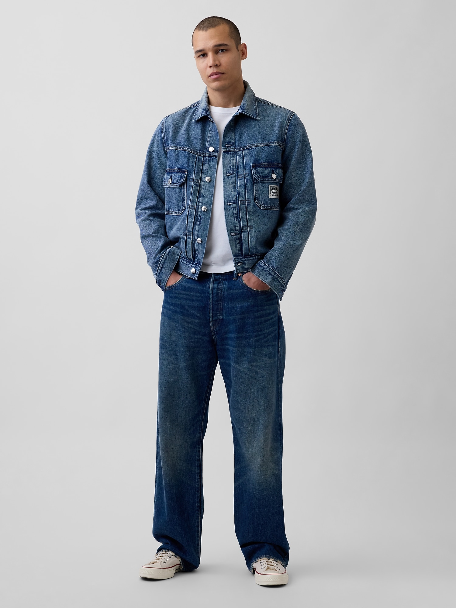 キース・ヘリング アイコンデニムジャケット-2