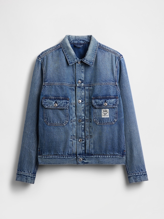 キース・ヘリング アイコンデニムジャケット-6