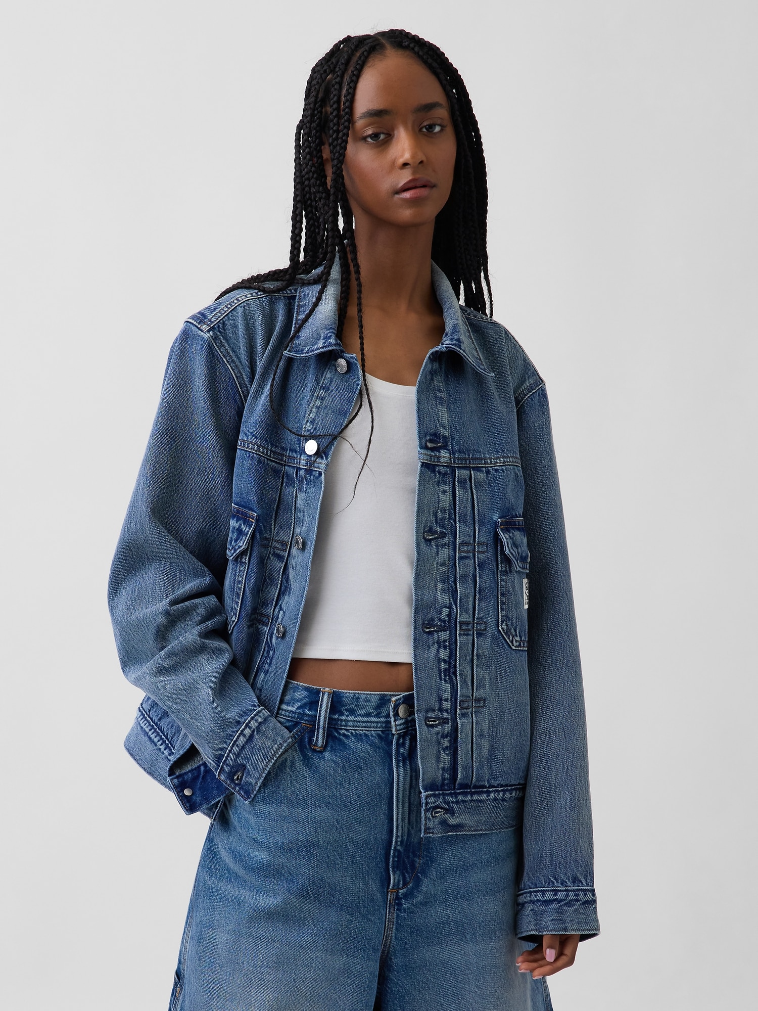 キース・ヘリング アイコンデニムジャケット-3