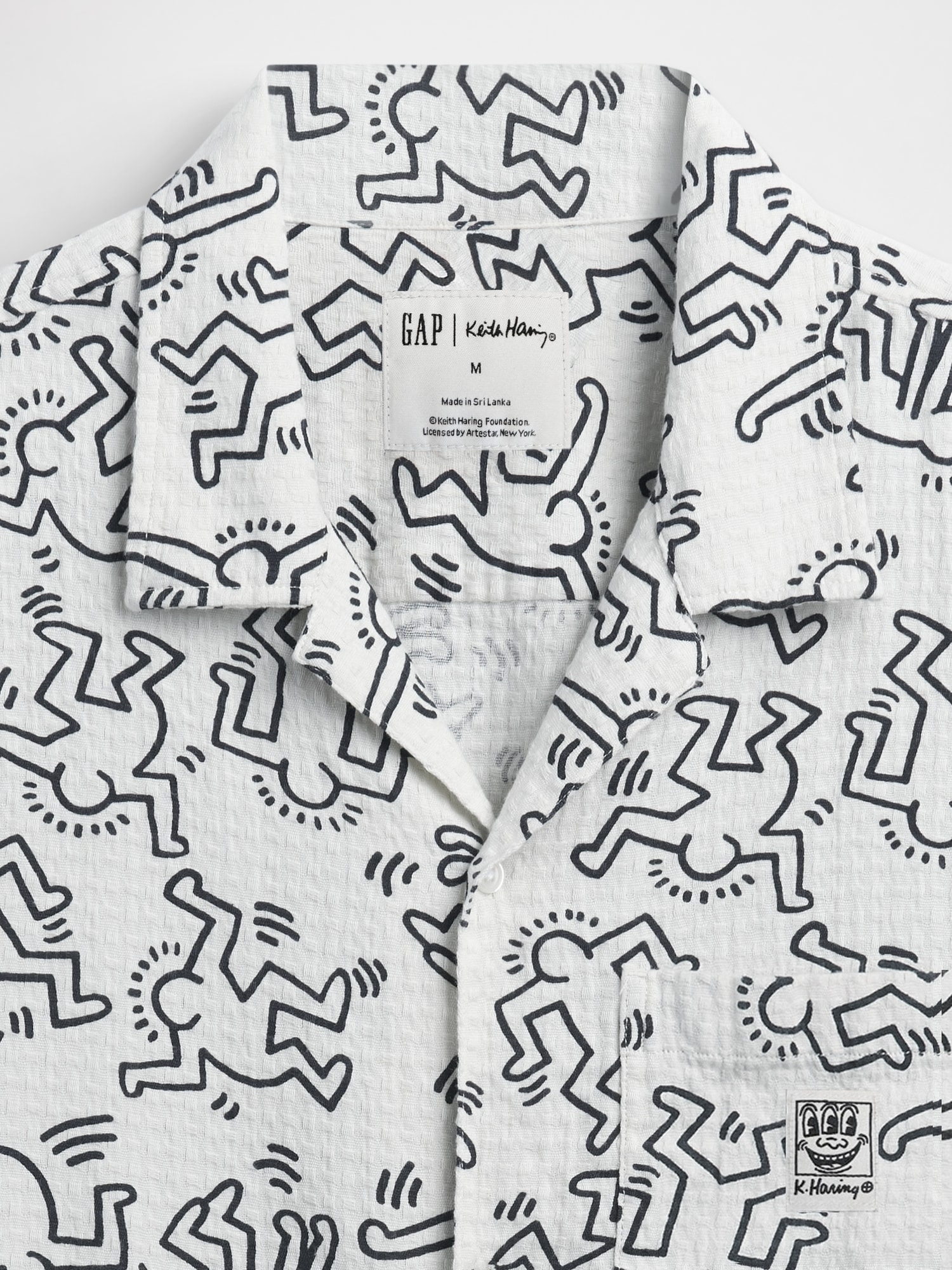 キース・ヘリング テクスチャーシャツ-6