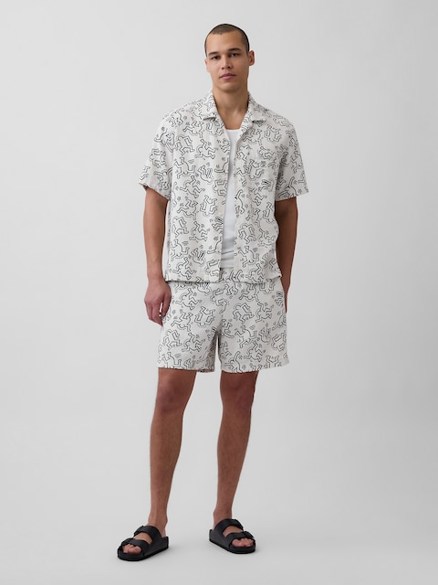 Keith Haring Textured Easy Shorts