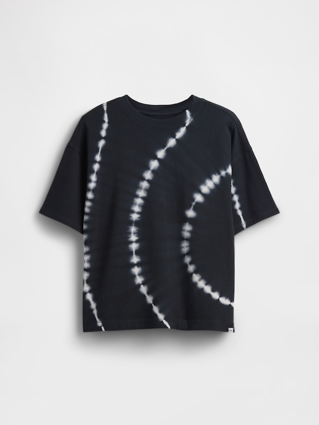 ヘビーウェイト オーバーサイズ タイダイ Tシャツ (キッズ)-1