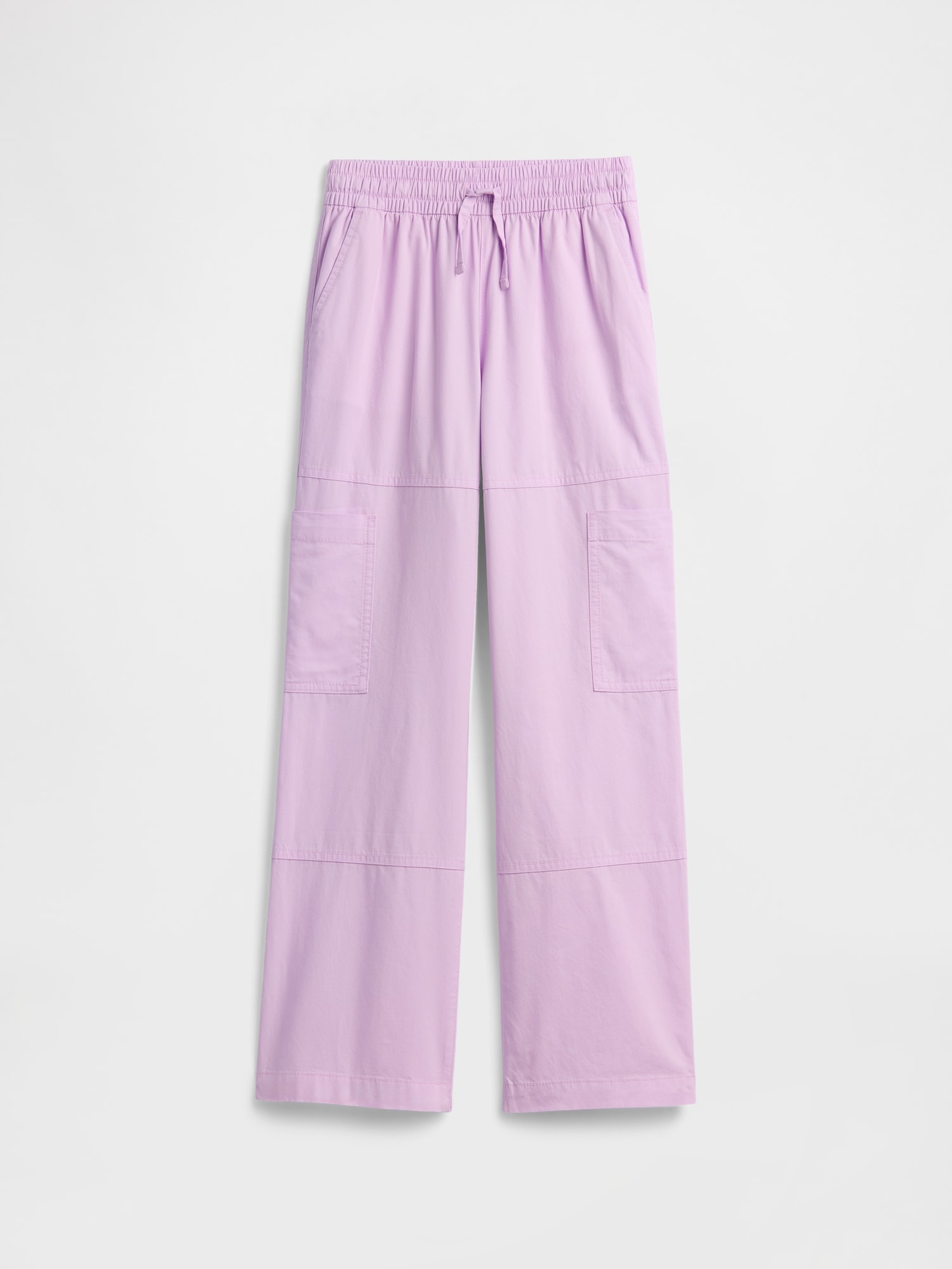Kids Pull-On Relaxed Denim Cargo Pants