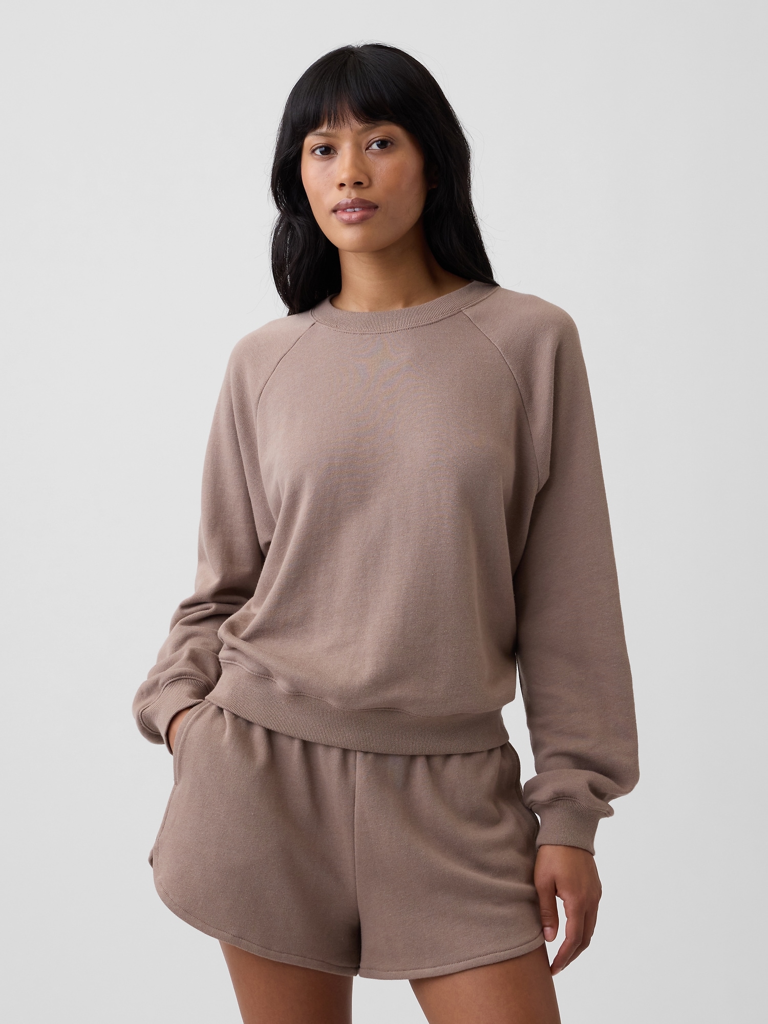 Relaxed French Terry Crewneck Sweatshirt