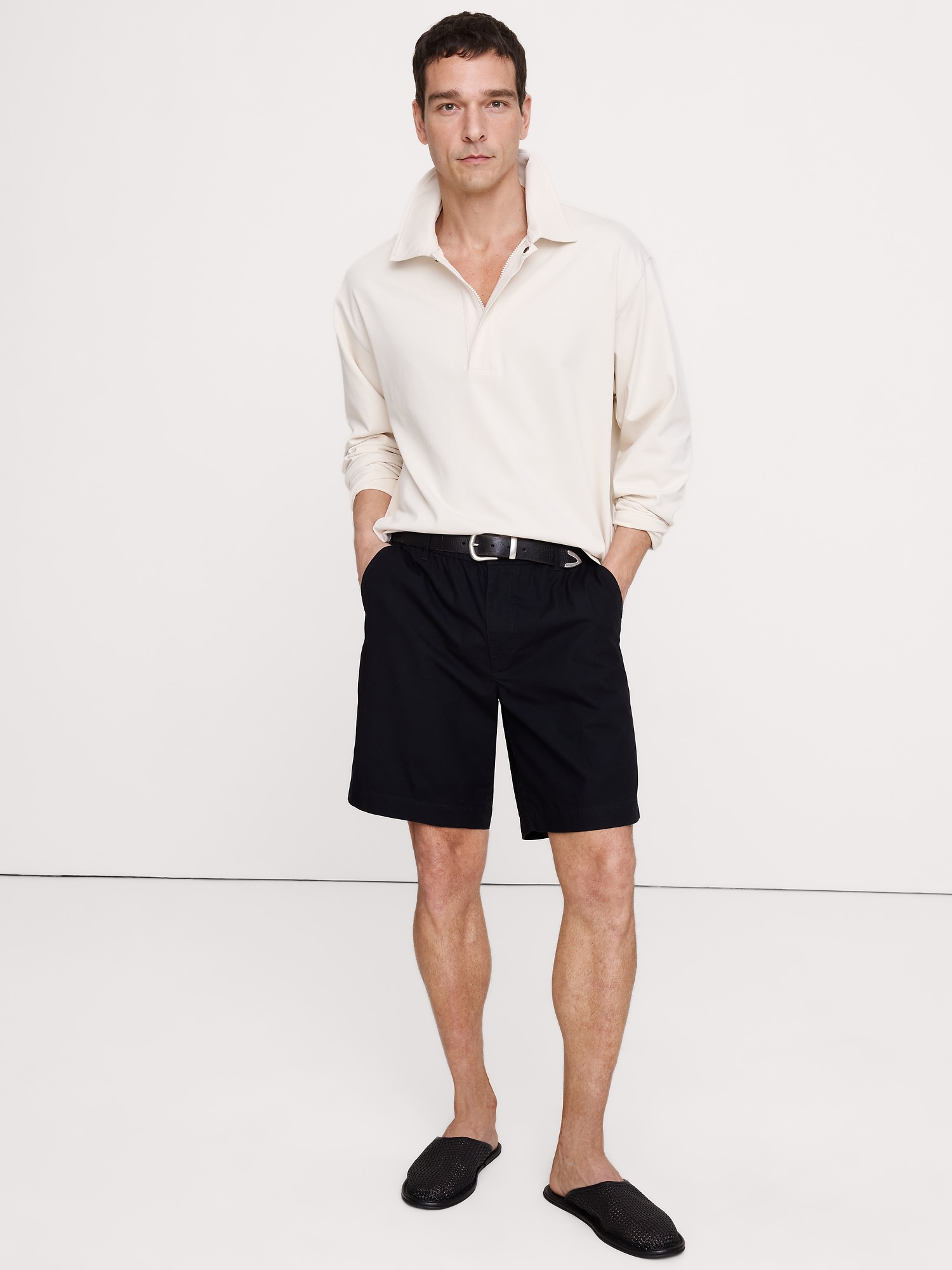 The Weekender 9" Pull-On Short in Cotton