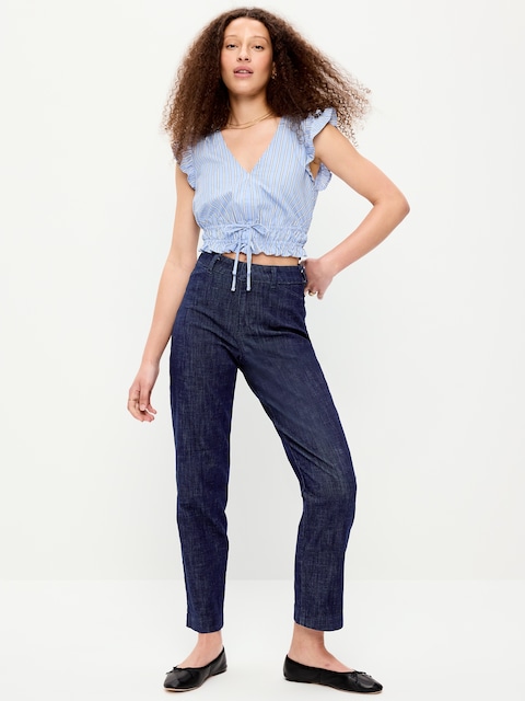PANTALON PIXIE DROIT À TAILLE HAUTE