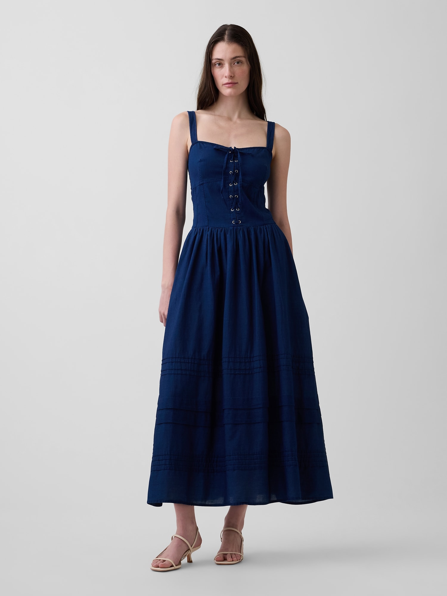 ROBE LONGUE À CORSET LACÉ