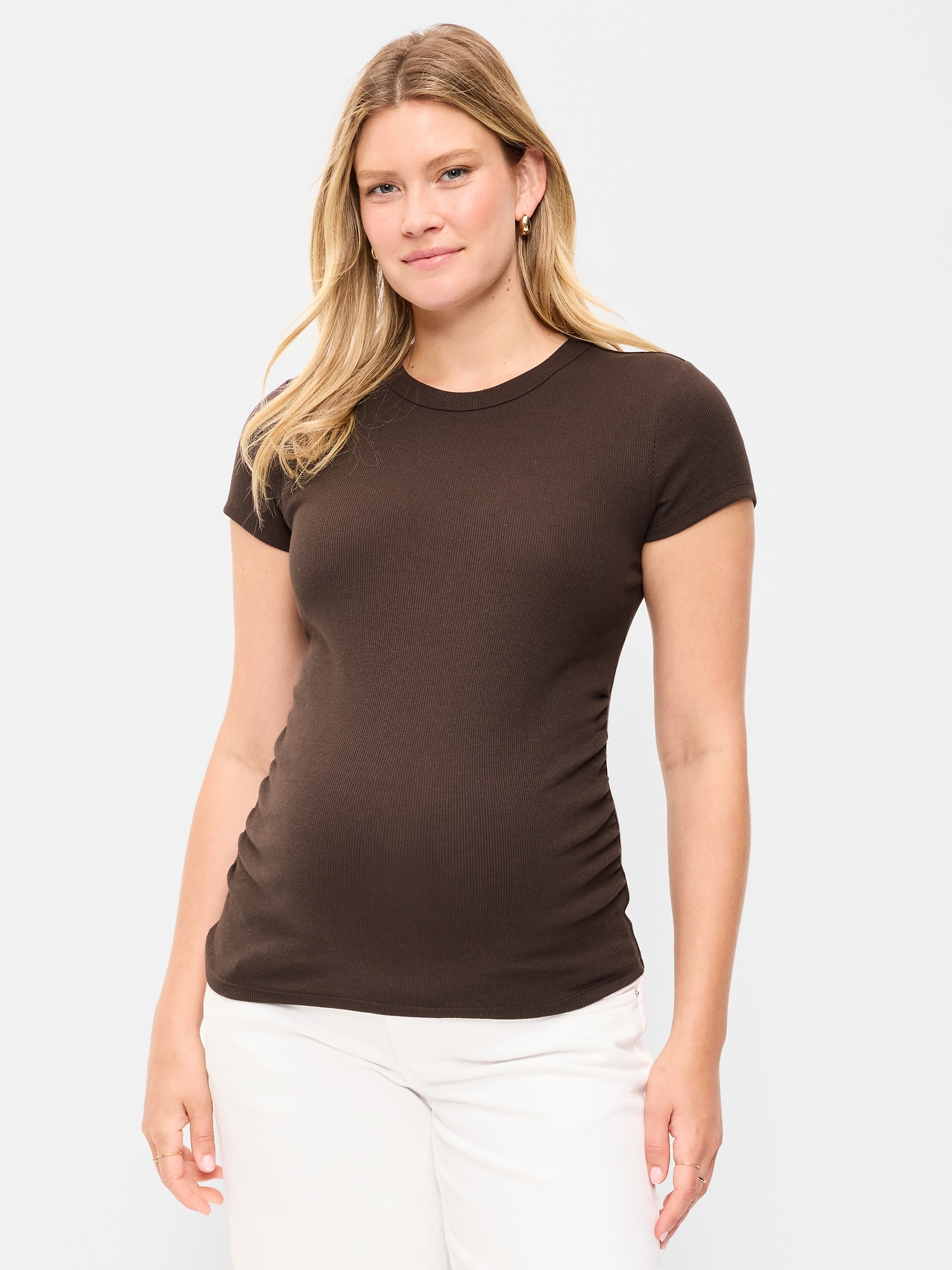 T-SHIRT AJUSTÉ À MANCHES COURTES DE MATERNITÉ