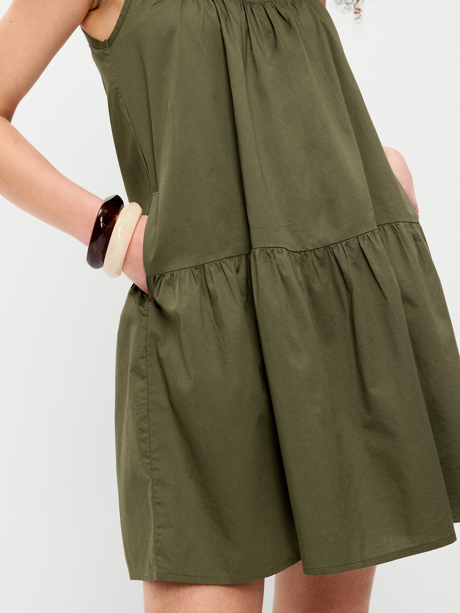 Drop-Waist Swing Mini Dress | Old Navy