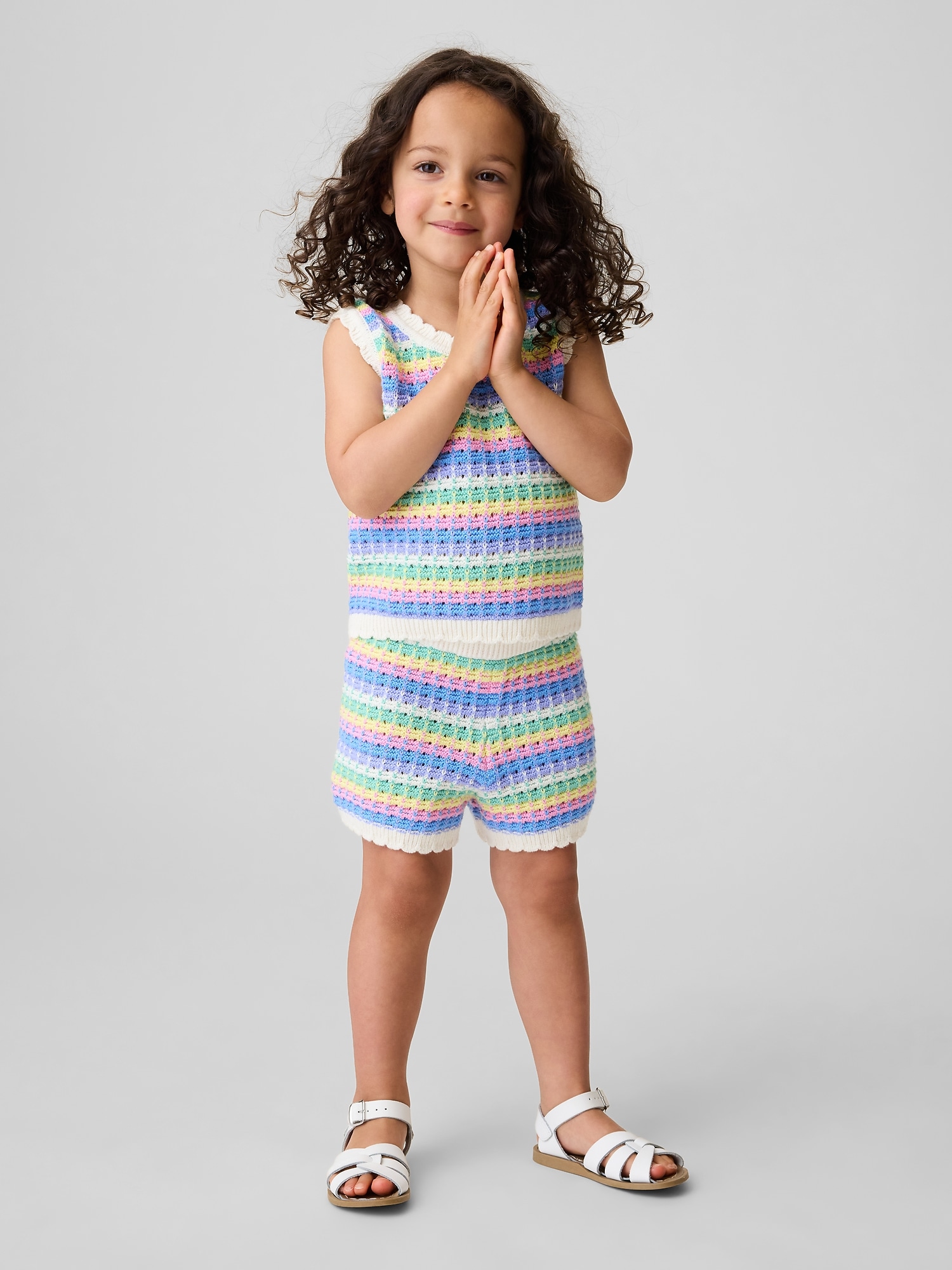 SHORT CROCHETÉ À TAILLE EXTENSIBLE POUR BÉBÉ ET TOUT-PETIT