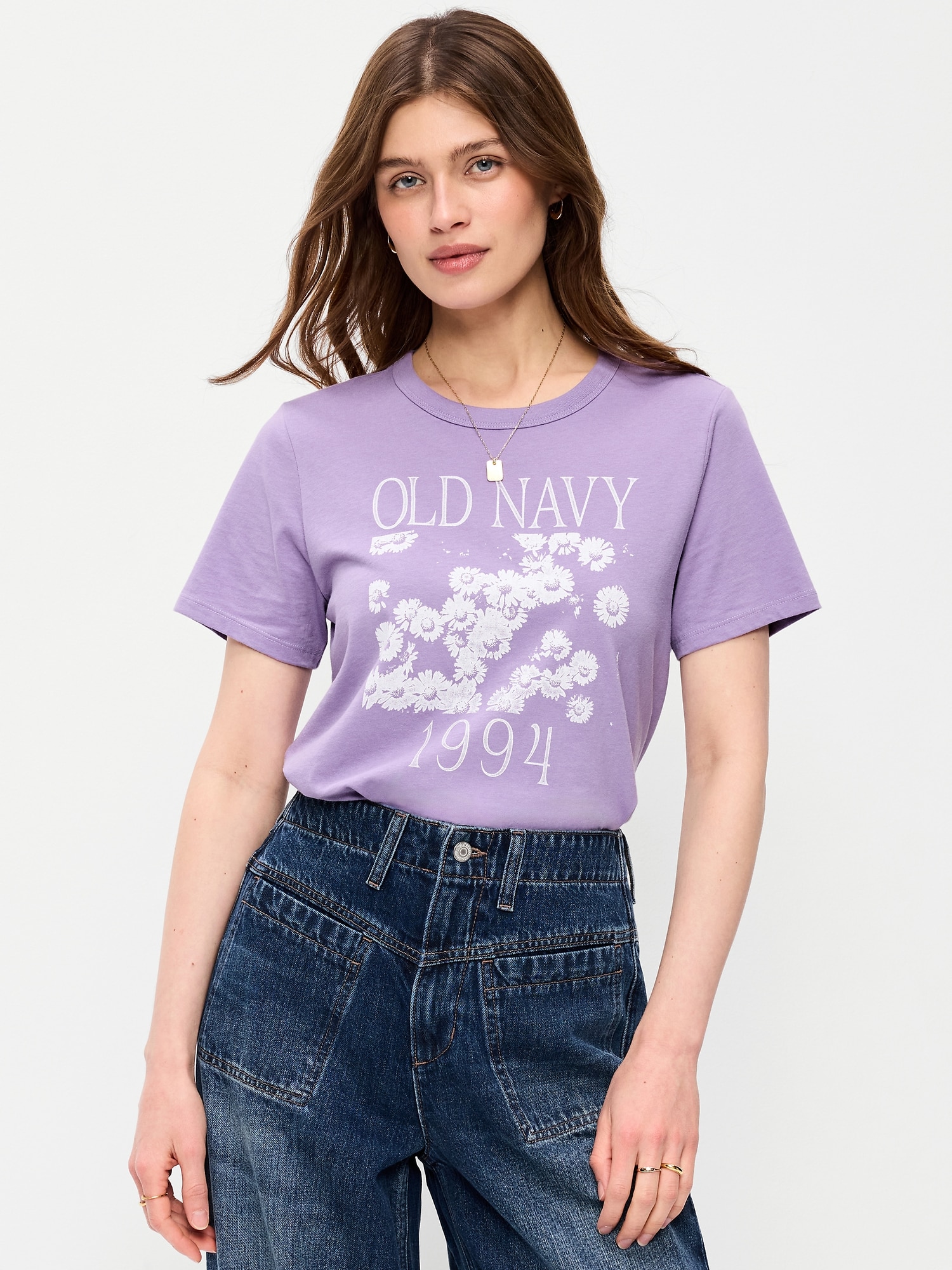 T-SHIRT PASSE-PARTOUT RAS DU COU À LOGO IMPRIMÉ