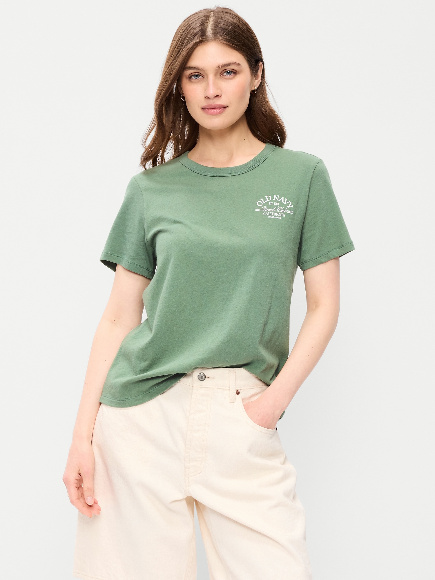 T-SHIRT PASSE-PARTOUT RAS DU COU À LOGO IMPRIMÉ