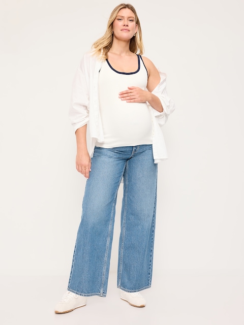 Maternity Full-Panel Wow Baggy Jeans