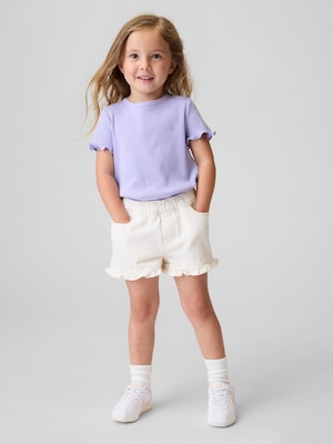 デニム ストライド プルオン ラッフルフリルショートパンツ (幼児・ベビー)
