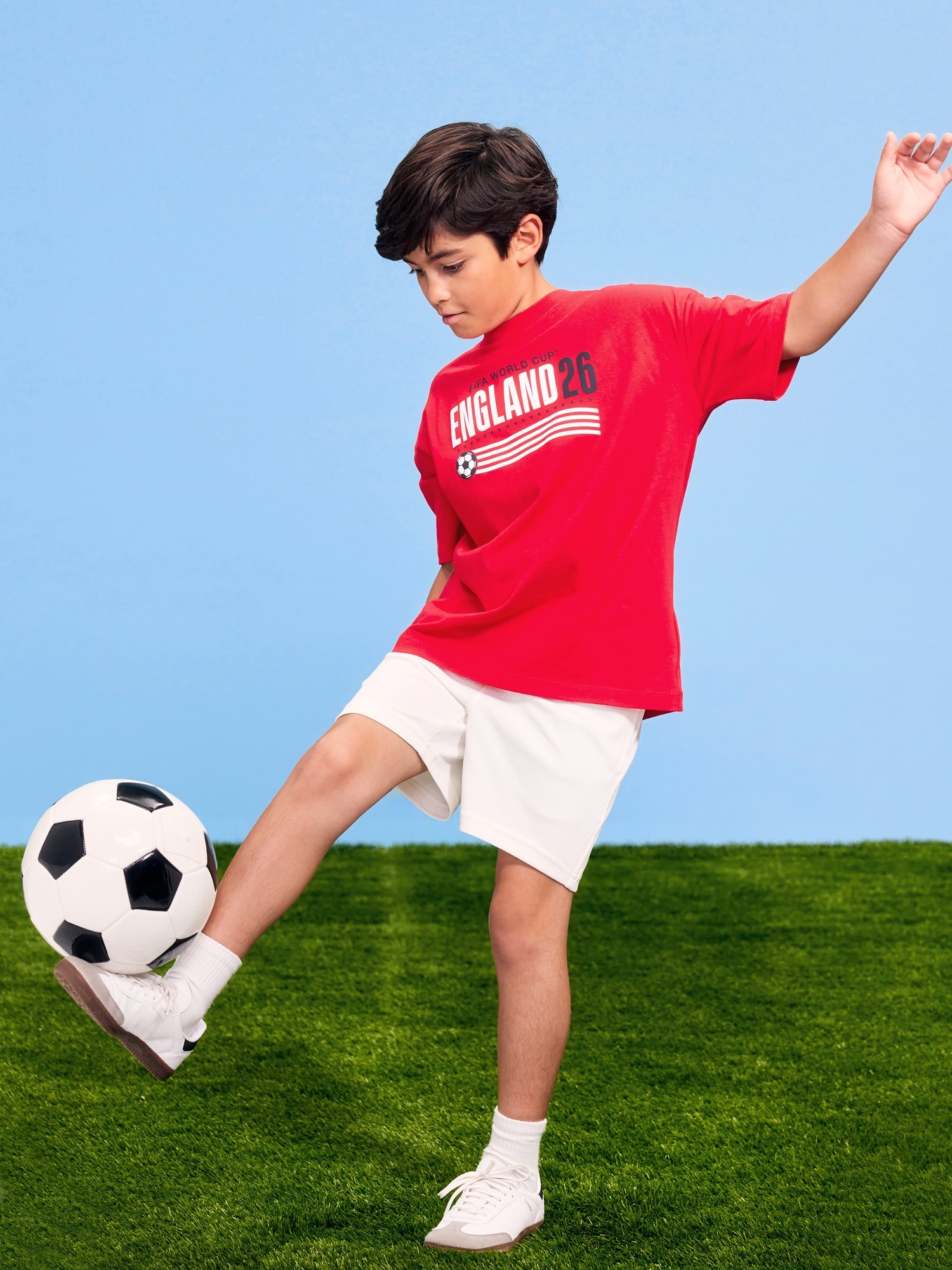 FIFA World Cup 26™ England Oversized Graphic T-Shirt for Boys