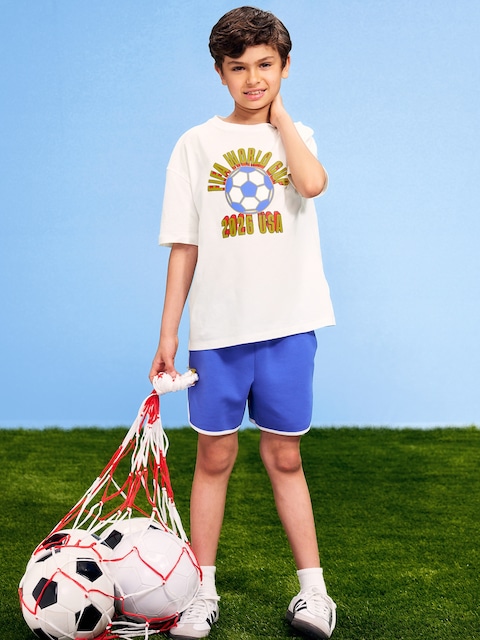 T-SHIRT SURDIMENSIONNÉ À IMPRIMÉ COUPE DE MONDE DE LA FIFA 26™ UNISEXE POUR ENFANT