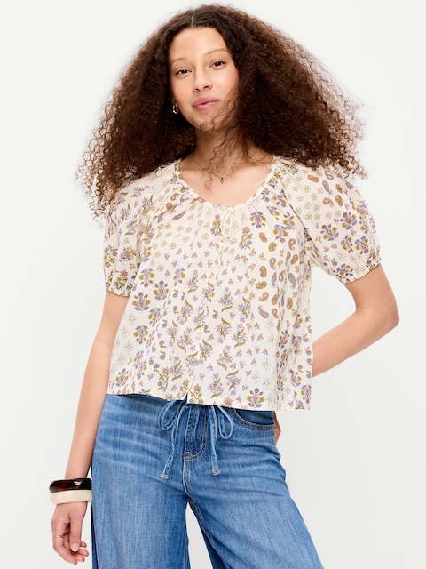 Airy Button-Down Top