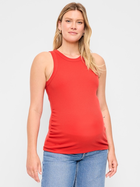 Maternity High-Neck Tank Top