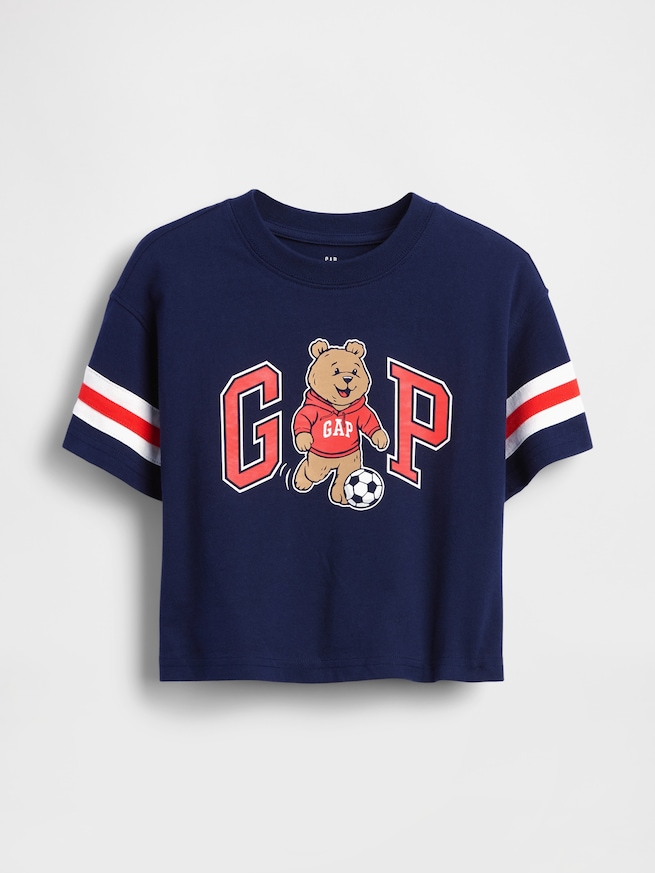 オーバーサイズ ブラナンベア バーシティスタイル グラフィック GAPロゴTシャツ (幼児・ベビー)-1