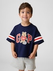 オーバーサイズ ブラナンベア バーシティスタイル グラフィック GAPロゴTシャツ (幼児・ベビー)-0
