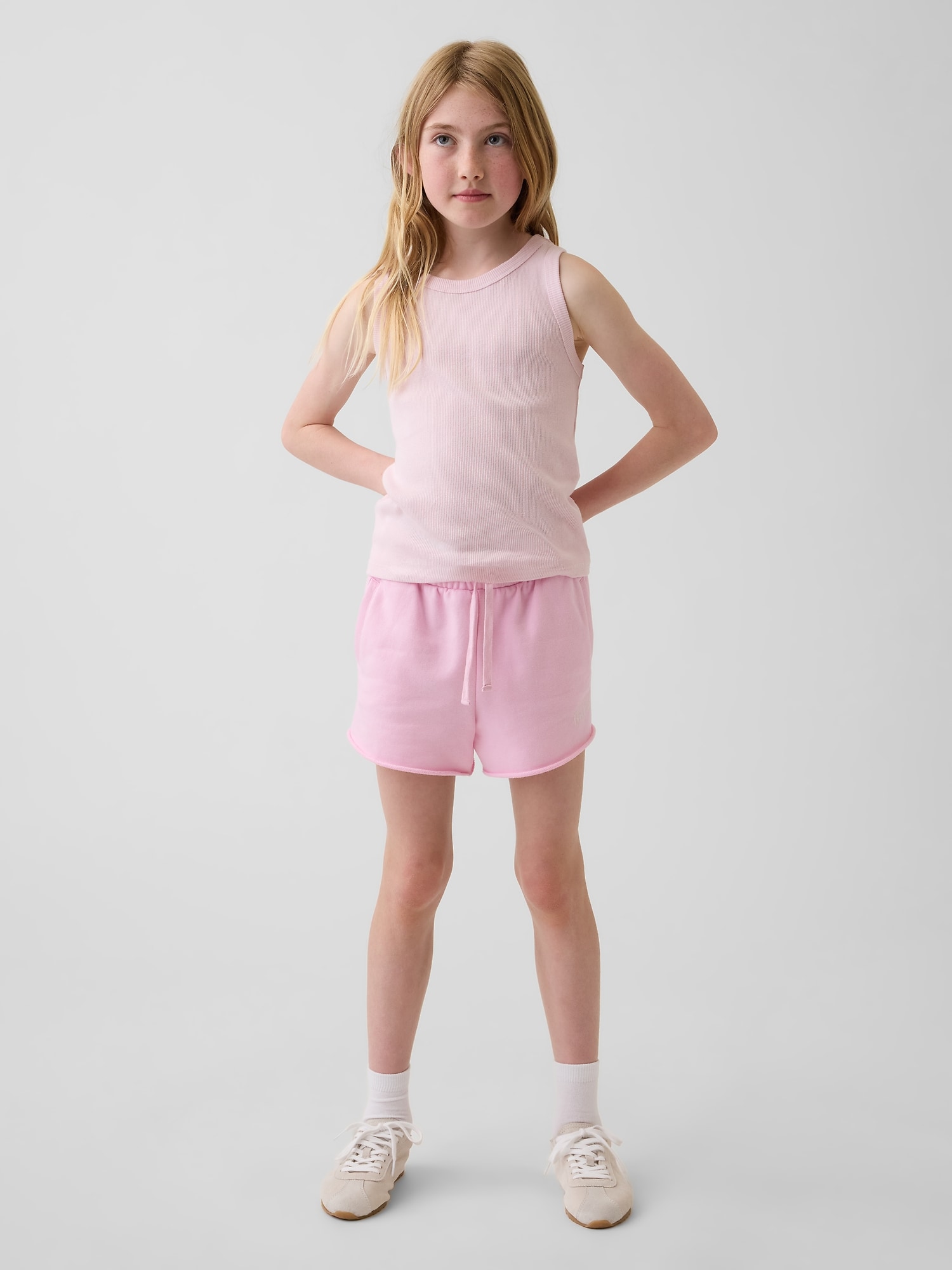 GAPロゴ グラフィック プルオン フレンチテリー ショートパンツ (キッズ)-0