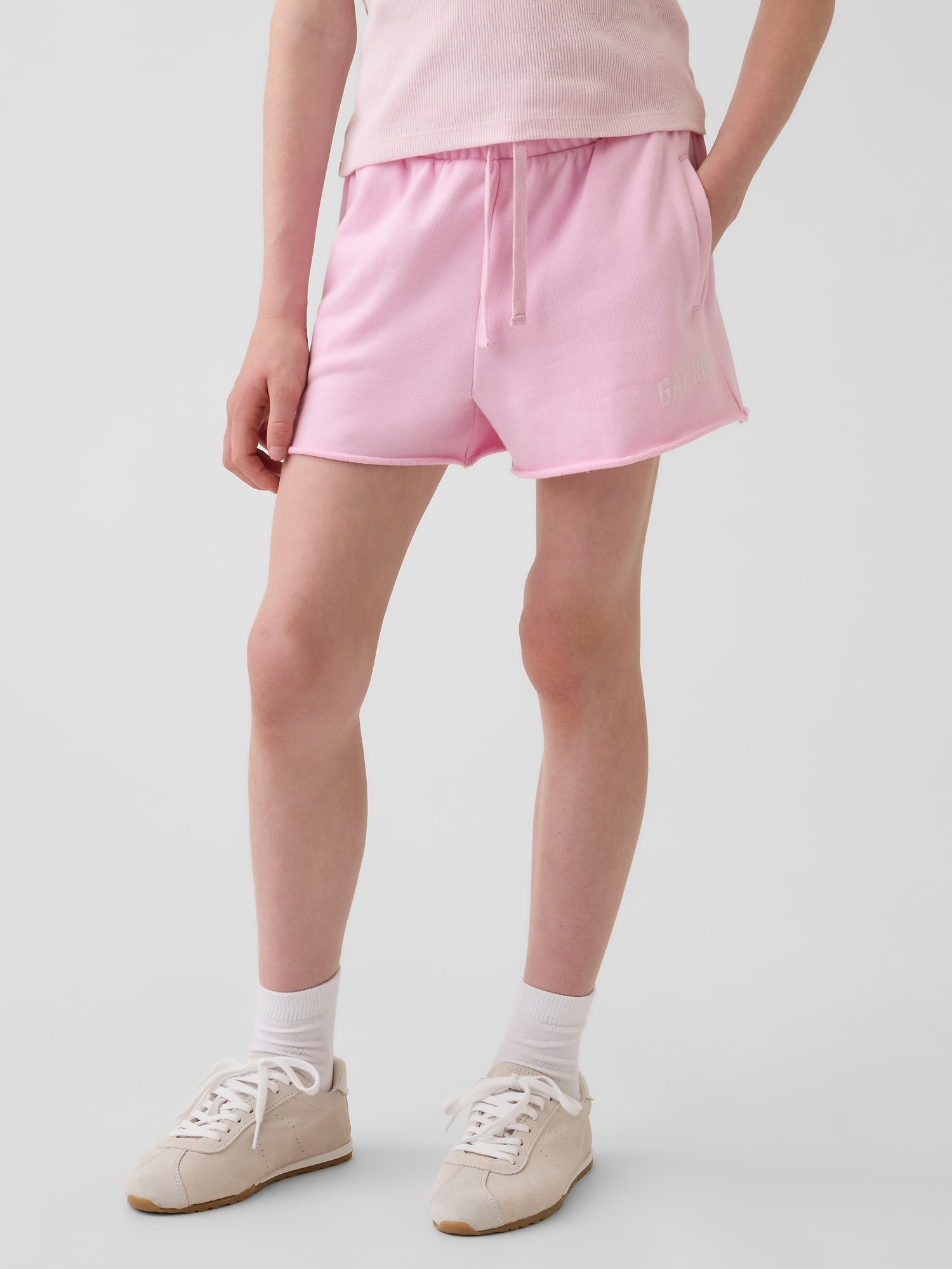 GAPロゴ グラフィック プルオン フレンチテリー ショートパンツ (キッズ)-2
