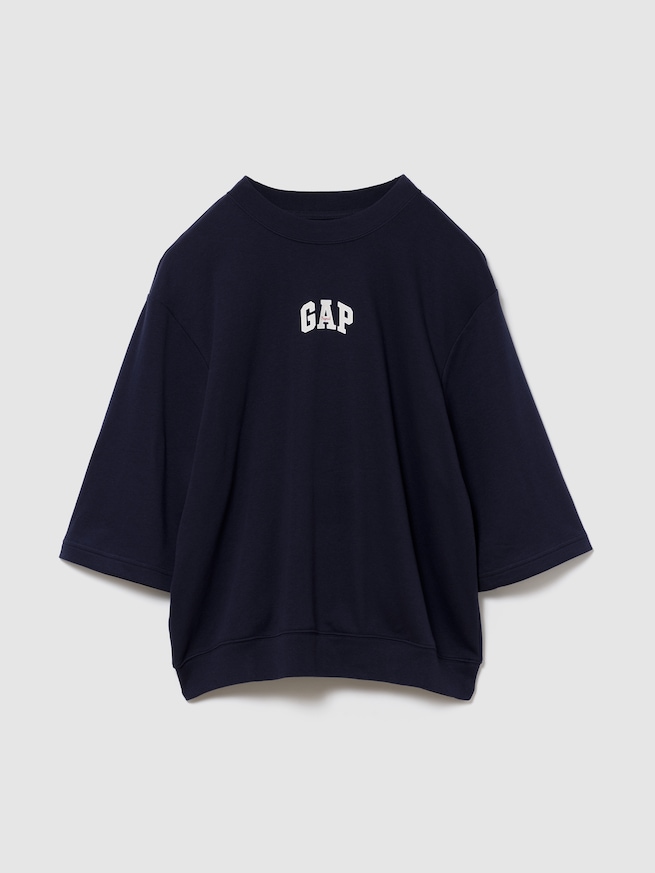 オーバーサイズ GAPロゴ フレンチテリーTシャツ-0