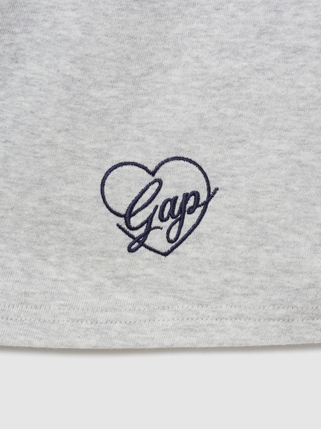 フレンチテリー ハート GAPロゴ ミニスカート-4