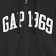 フレンチテリー リラックスフィット GAP1969ロゴ  ジップアップパーカー