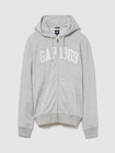 フレンチテリー リラックスフィット GAP1969ロゴ  ジップアップパーカー-0