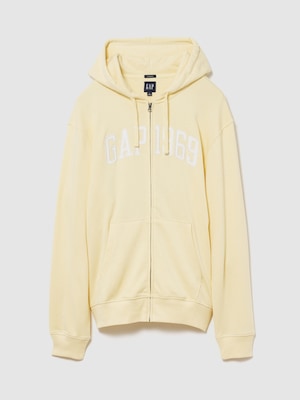 フレンチテリー リラックスフィット GAP1969ロゴ  ジップアップパーカー