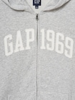 フレンチテリー リラックスフィット GAP1969ロゴ  ジップアップパーカー-1