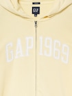 フレンチテリー リラックスフィット GAP1969ロゴ  ジップアップパーカー-1