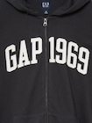 フレンチテリー リラックスフィット GAP1969ロゴ  ジップアップパーカー-1