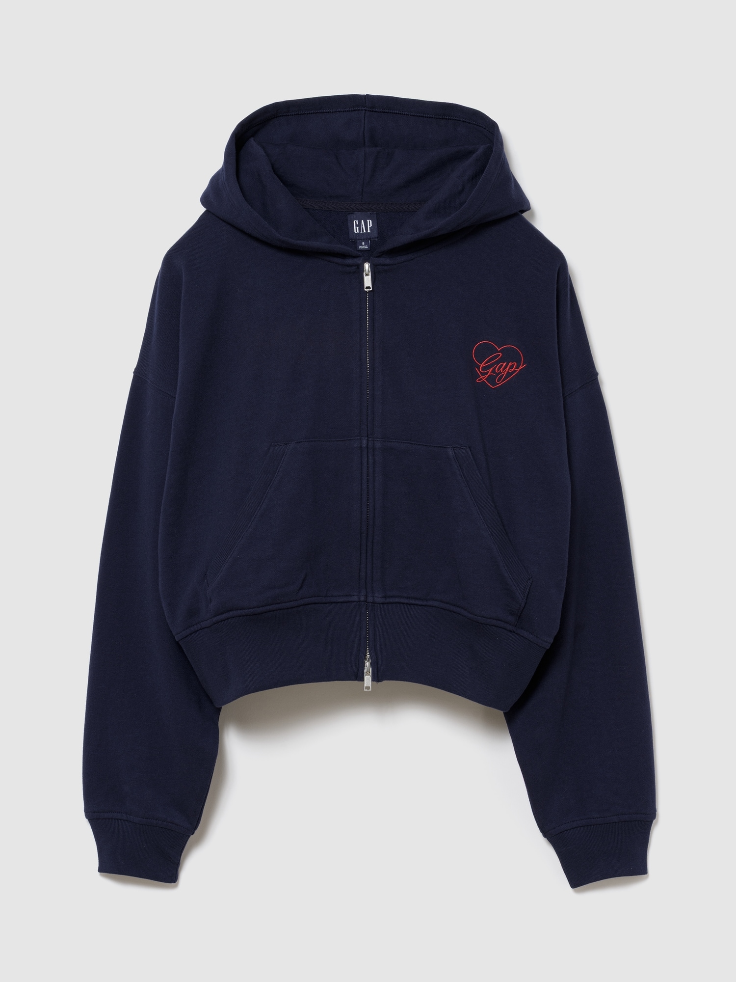 ギャップ ネイビー ロゴ フーディー ジップアップ Gap公式オンライン 