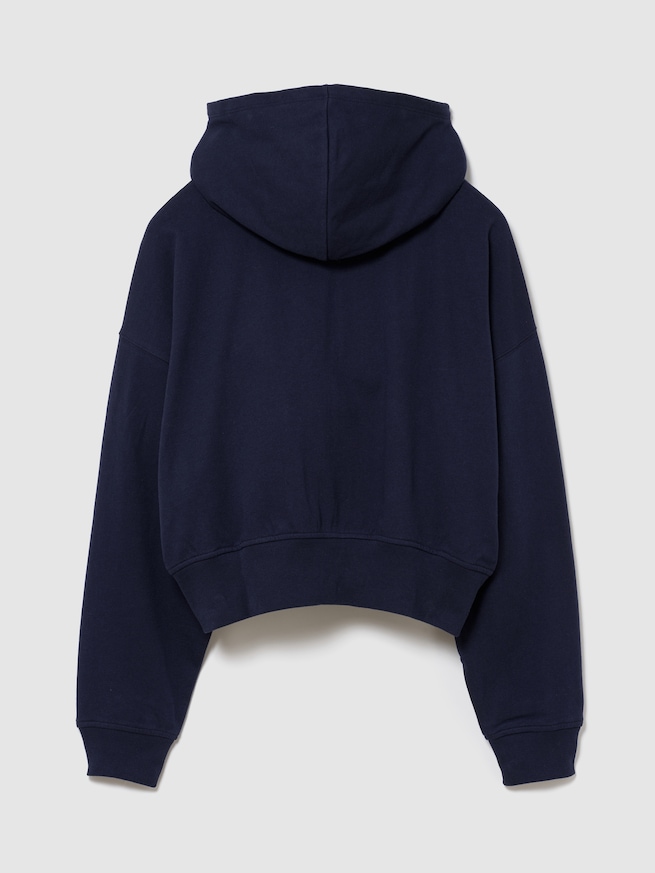 フレンチテリー オーバーサイズ GAPハートロゴ ジップアップパーカー-2