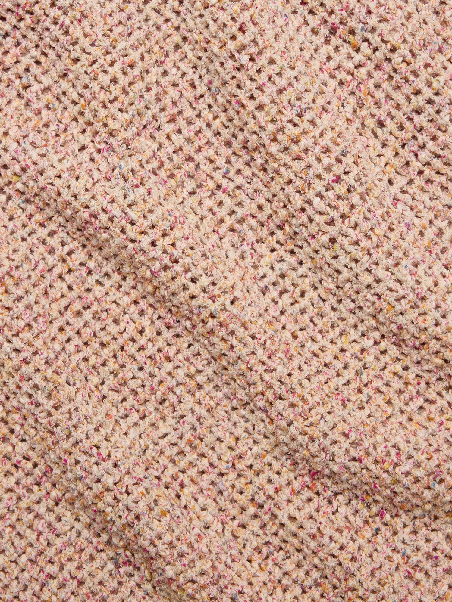 Bouclé Cotton-Blend Crew-Neck Sweater