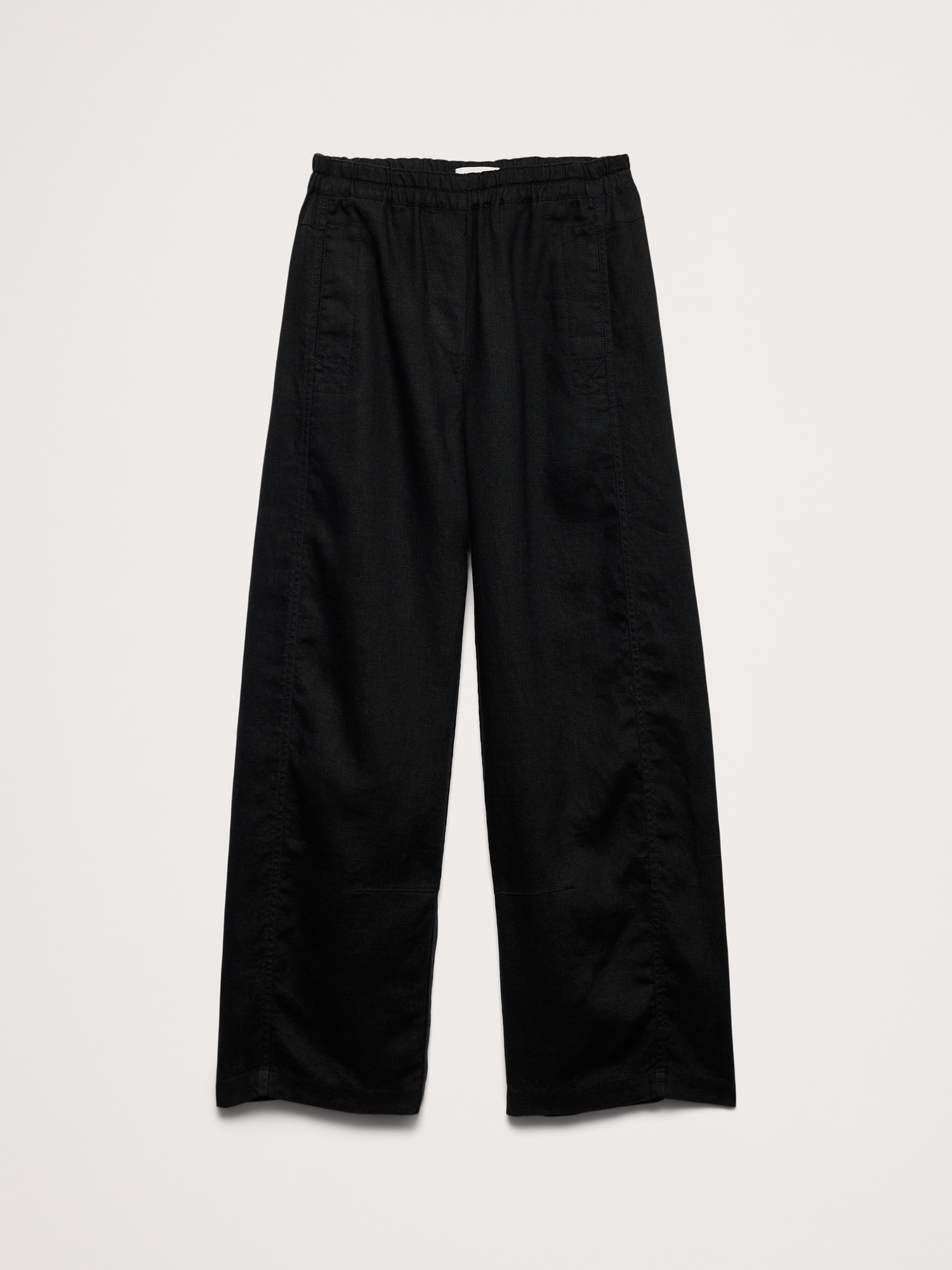 Mid-Rise Relaxed Painter Pull-On Pant Linen
