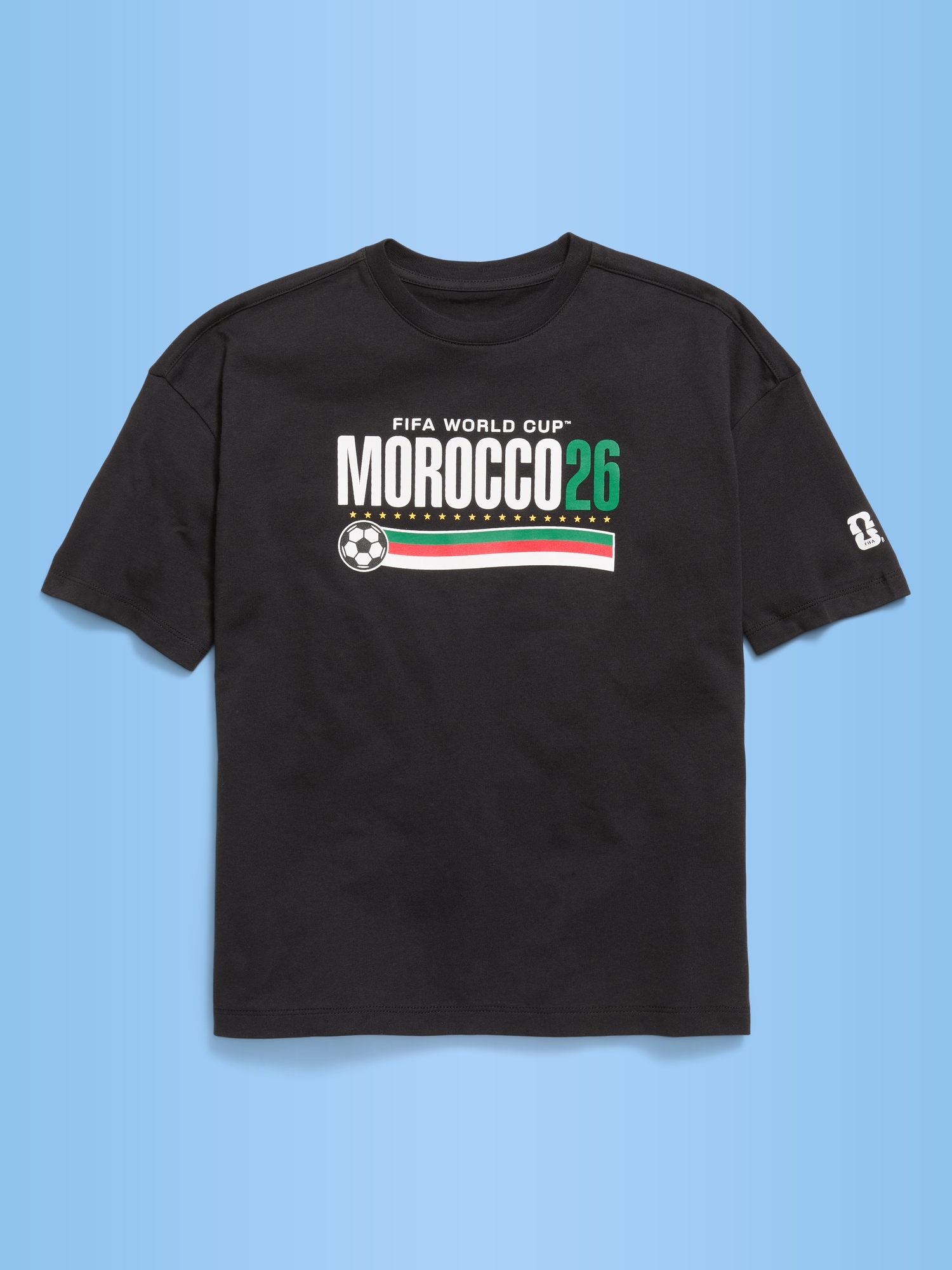 FIFA World Cup 26™ Morocco Oversized Graphic T-Shirt for Boys