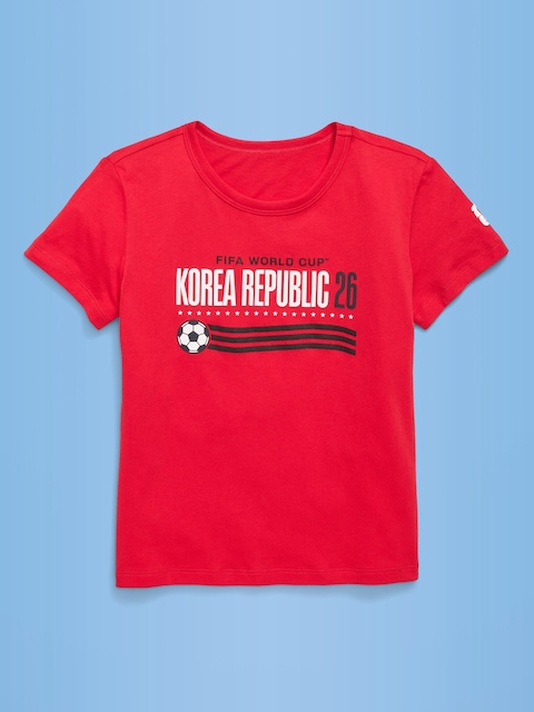 T-SHIRT À IMPRIMÉ DE LA COUPE DU MONDE DE LA FIFA 2026™, KOREA REPUBLIC POUR FILLE