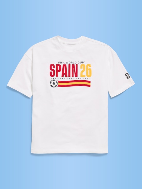 T-SHIRT SURDIMENSIONNÉ À IMPRIMÉ COUPE DU MONDE DE LA FIFA 26™, ESPAGNE POUR GARÇON