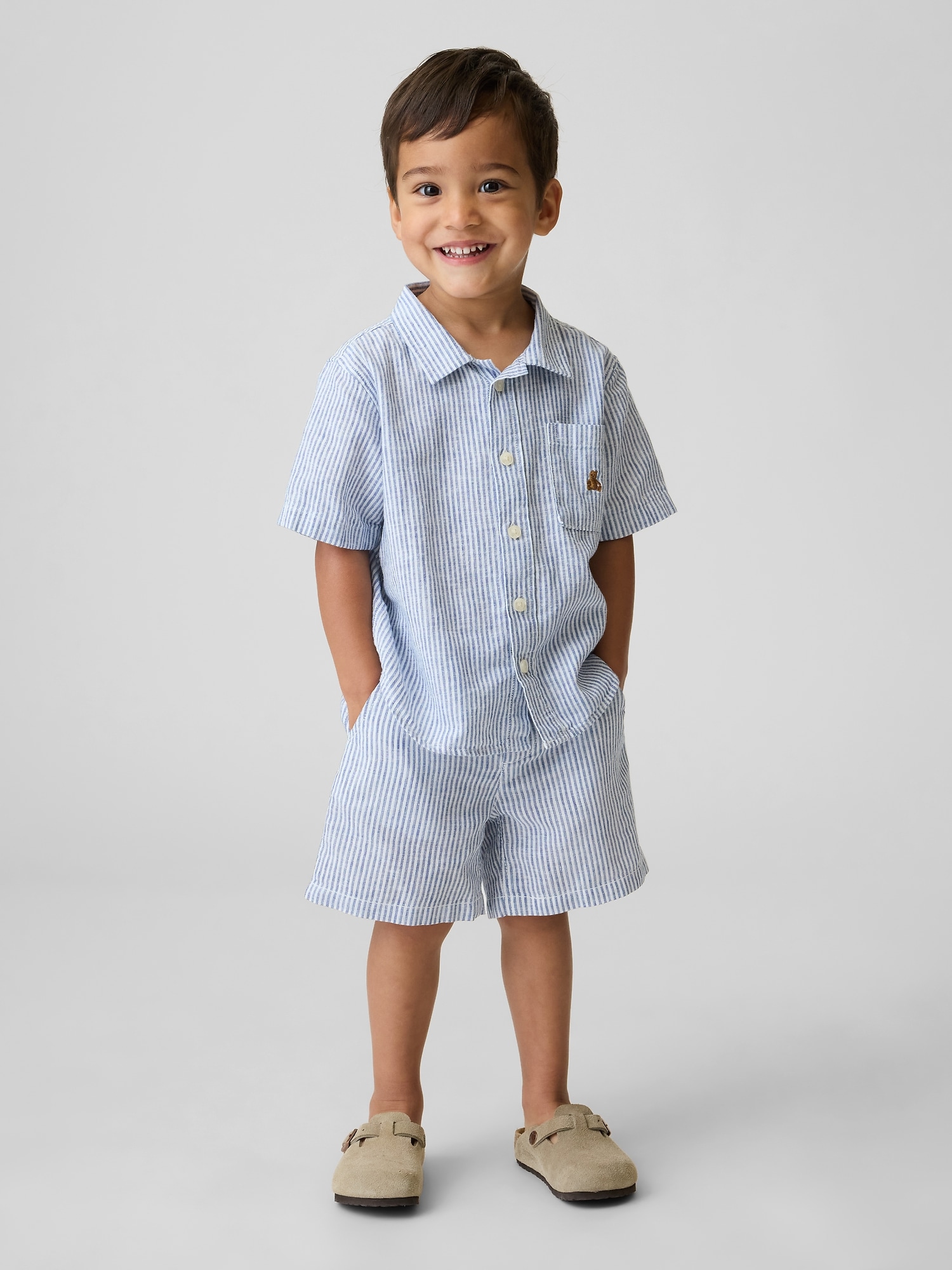 Baby & Toddler Linen-Cotton Shorts