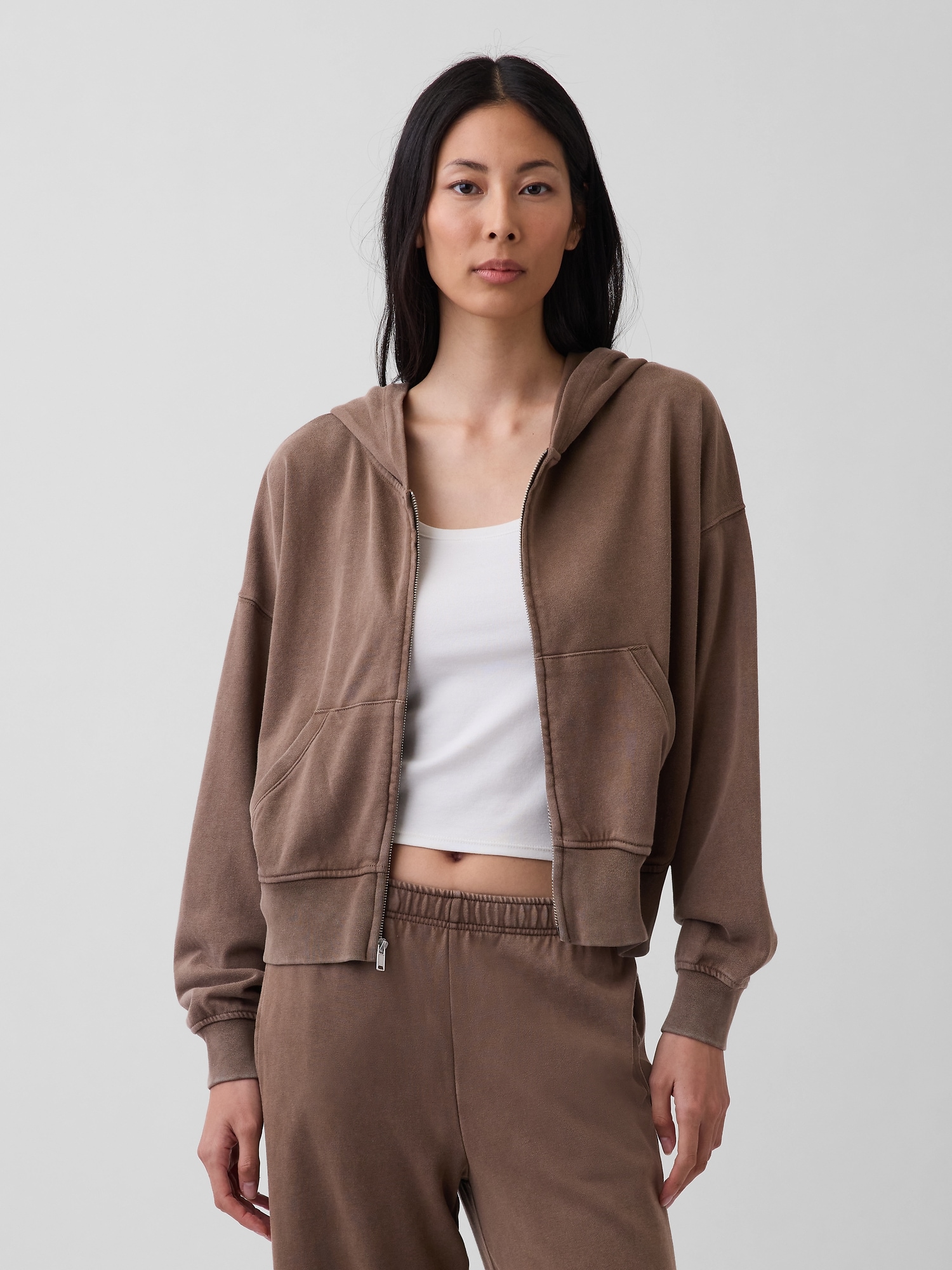 VintageSoft Terry Zip Hoodie