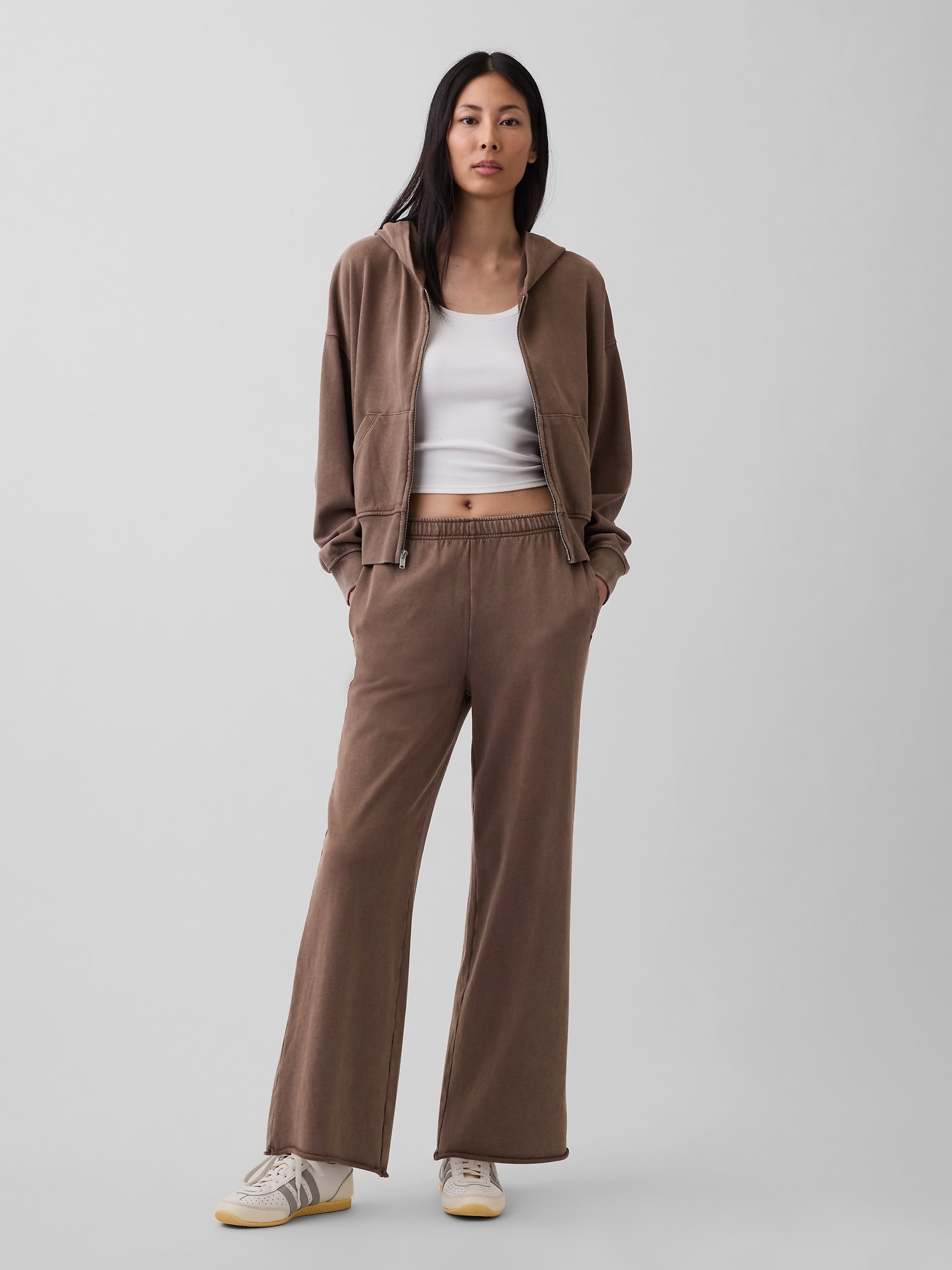 VintageSoft Terry Wide-Leg Sweatpants