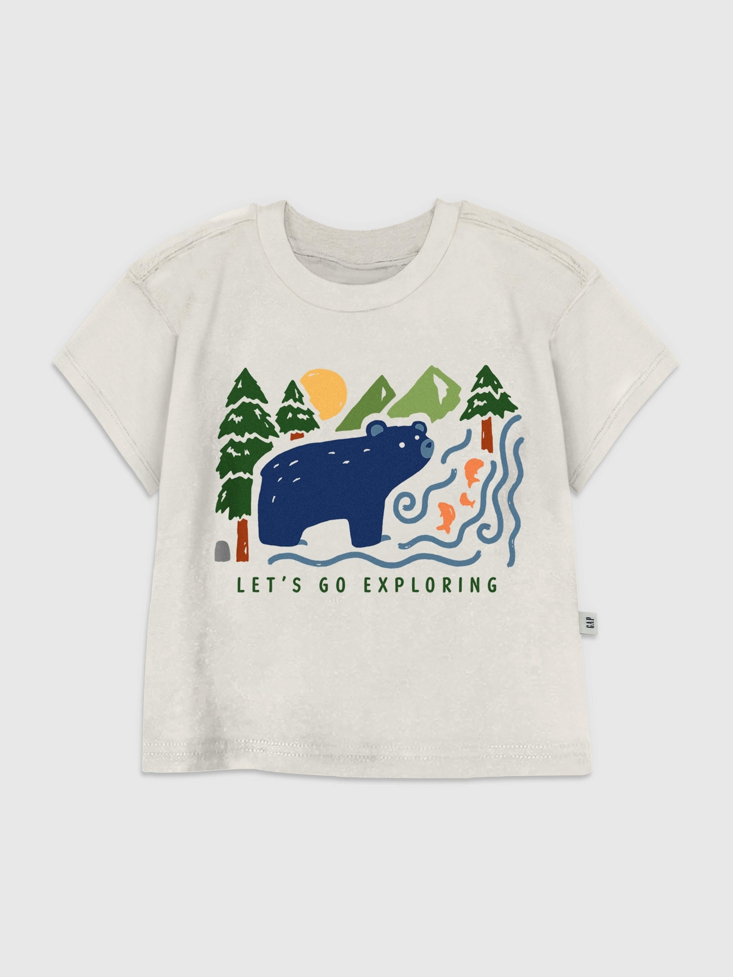 Toddler Bear In Woods Graphic T-Shirt