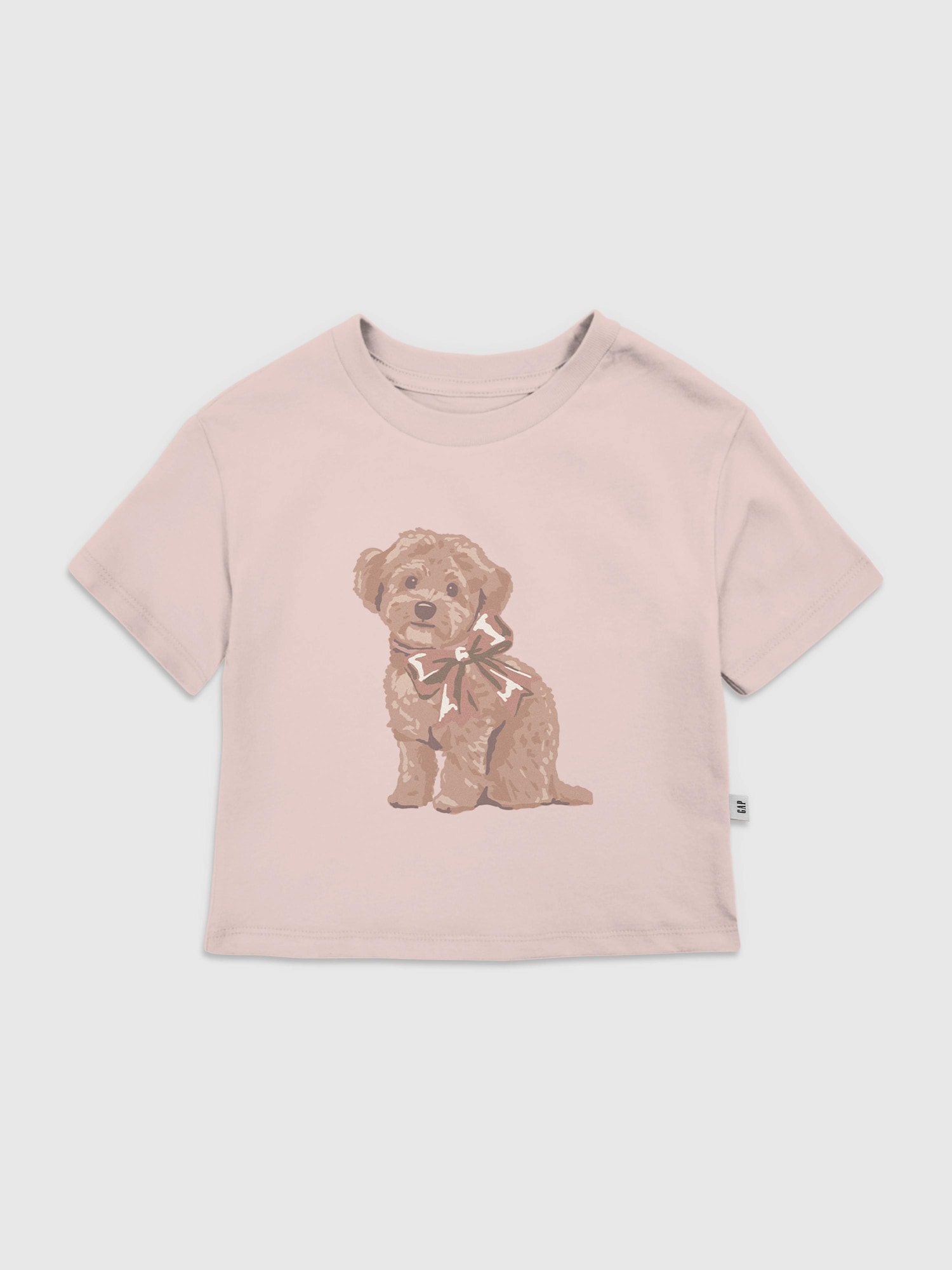 Toddler Doggie Bow Graphic T-Shirt