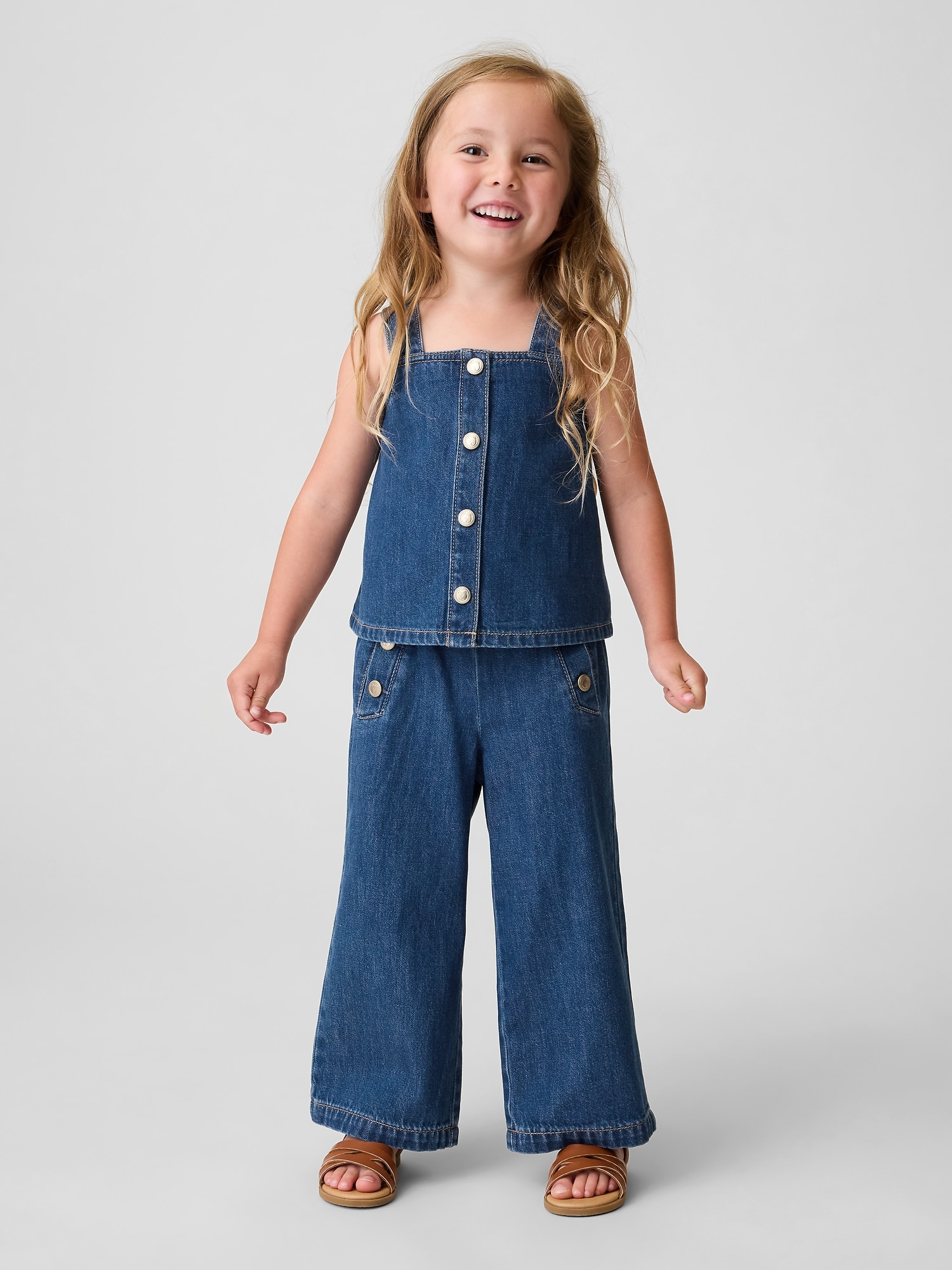 Baby & Toddler Denim Shell Tank Top