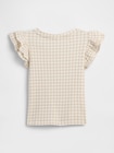 babyGap リブ フラッタースリーブTシャツ-1