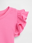 babyGap リブ フラッタースリーブTシャツ-2